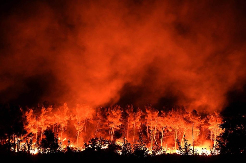 الحرائق تجتاح الغابات في ألبانيا
