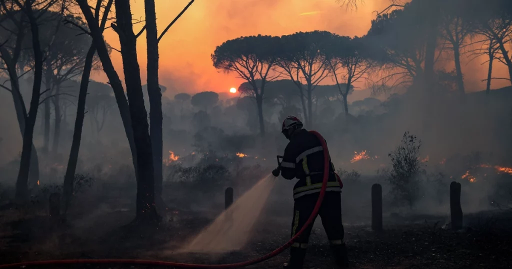فرنسا تسيطر على حريق غابات قرب ساحل البحر المتوسط